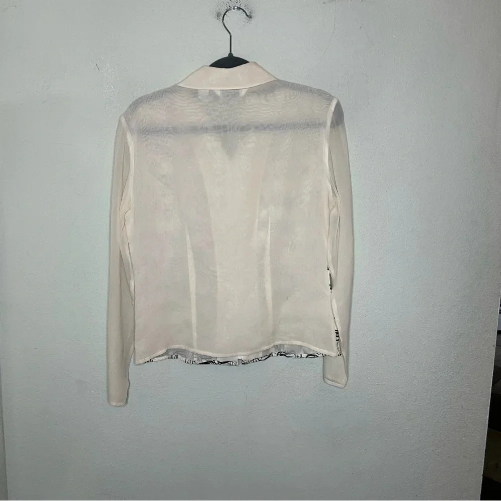 Ravel Silk Zip Up Blouse Size Small - Picture 3 of 7